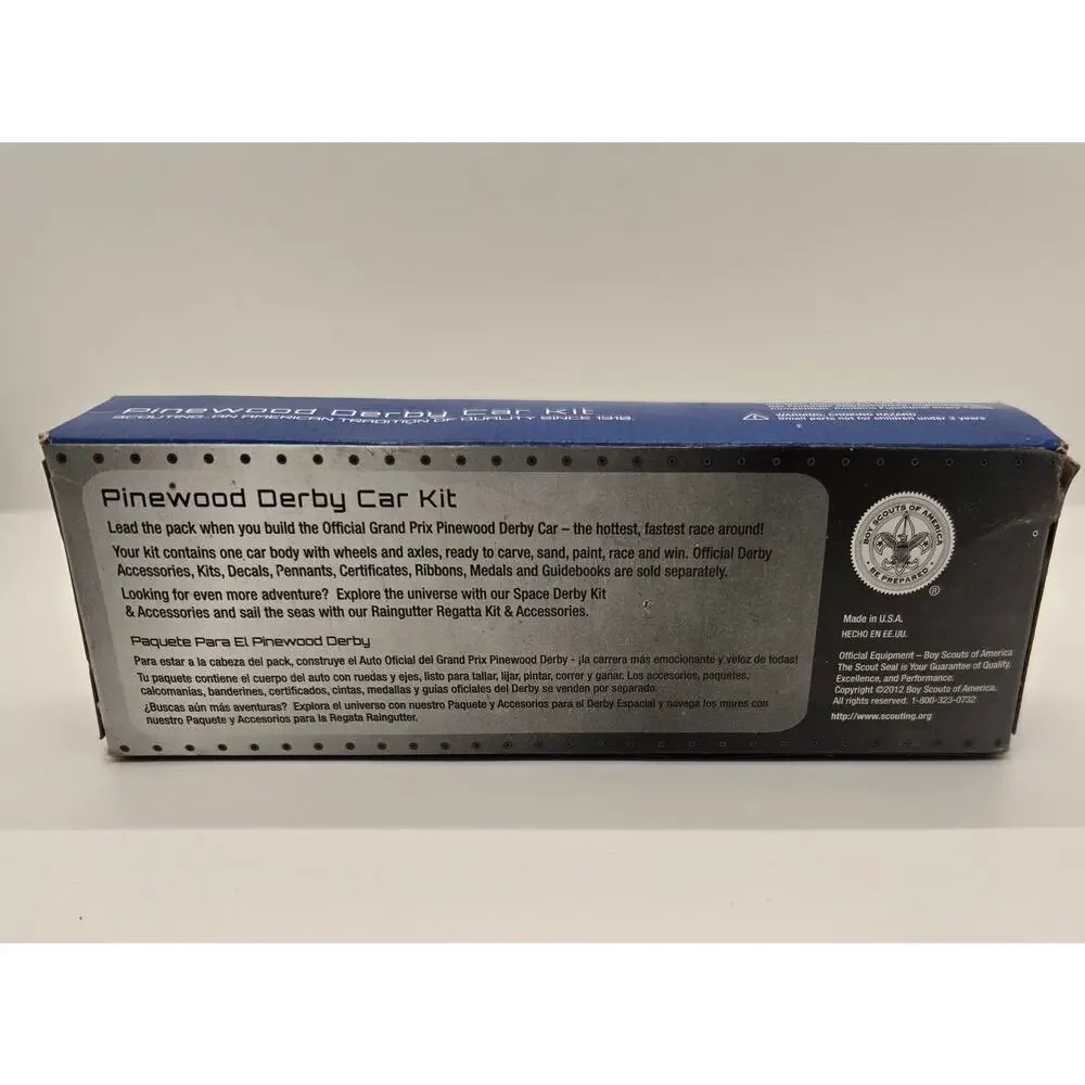 Boy Scouts of America Cub Scout Pinewood Derby Car Kit BSA NIB Factory Sealed